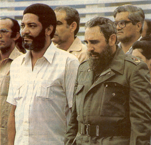 Maurice Bishop with Fidel Castro