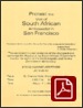 Protest the Visit of South African Ambassador in San Francisco